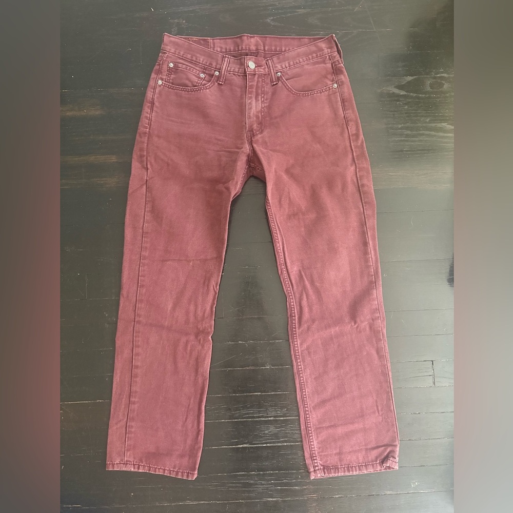 Levi’s Vintage Style Straight Leg Jeans, Rust Red, 32/30